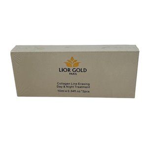Lior Gold Collagen Line Erasing Day & Night Treatment 10 ML 2pcs Paris France